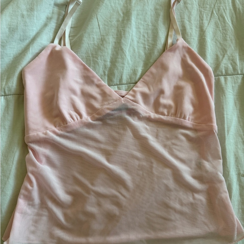 Edikted Serafina Sheer Mesh Tank Top